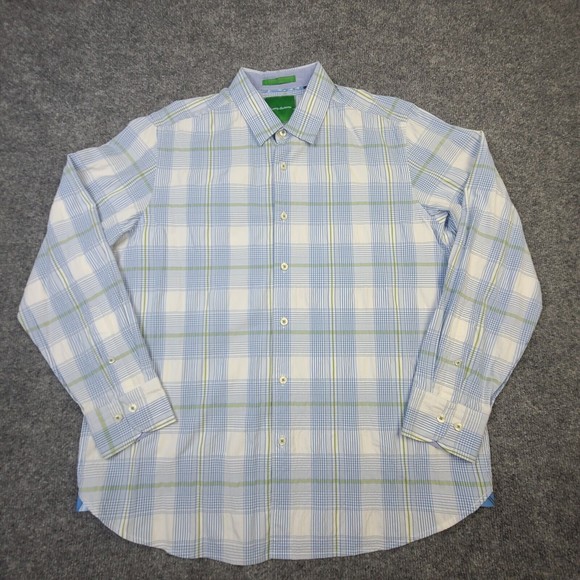 Tommy Bahama Other - Tommy Bahama Mens Casual Button Up Shirt Large Long Sleeve Stretch Modern Fit